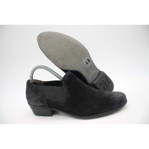 Paul Green Slip On Clogs Booties Shoes Women's Size UK 6 Black Suede